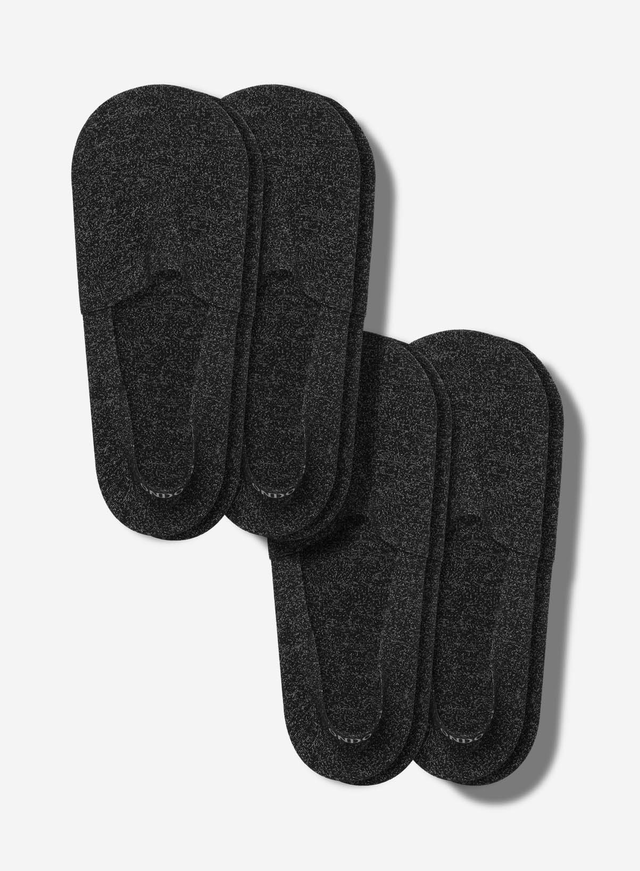 Merino Wool No Show Socks 4-Pack