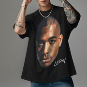 Custom Photo Vintage T-shirts Big Face Funny Photo Tee Unique Gifts Black&White