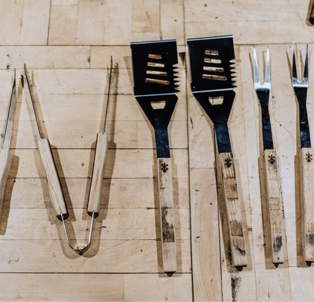 Barrel Stave Grilling Tool Set