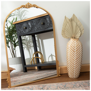 Gold Arch & Flourish Wall Mirror