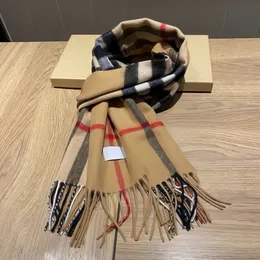 2026 Classic Plaid Women Man Designer Scarf 100% Cashmere Scarves For Winter Warm Womens and mens Long Wraps Size 180x30cm