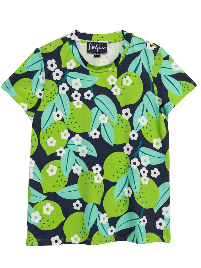 MAISIE cotton tee Limes Mint