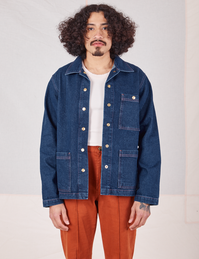 Indigo Denim Work Jacket - Dark Wash