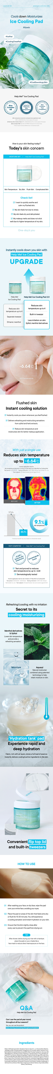 One-day's You Handy Help Me Ice Cooling Pad 18ml (10pads)