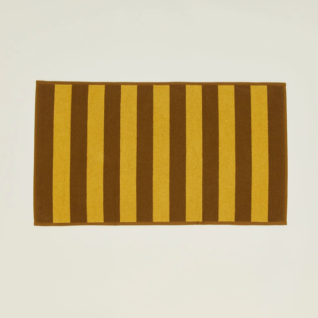 Simple Striped Terry Bath Mat