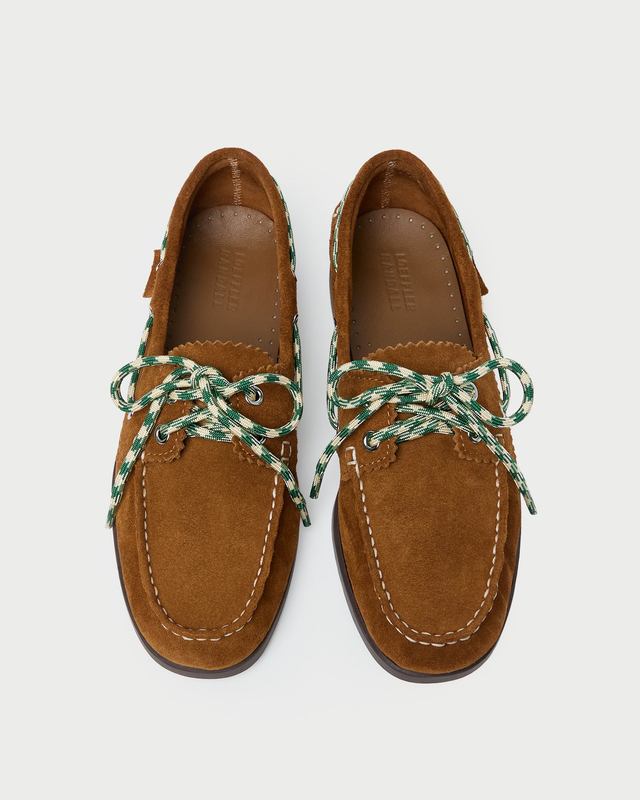 Franco Cacao Suede Boat Shoe