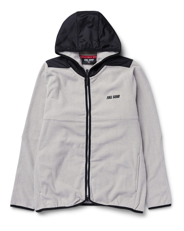 Full Send Golf Fleece Hoodie Zip-Up (Grey)