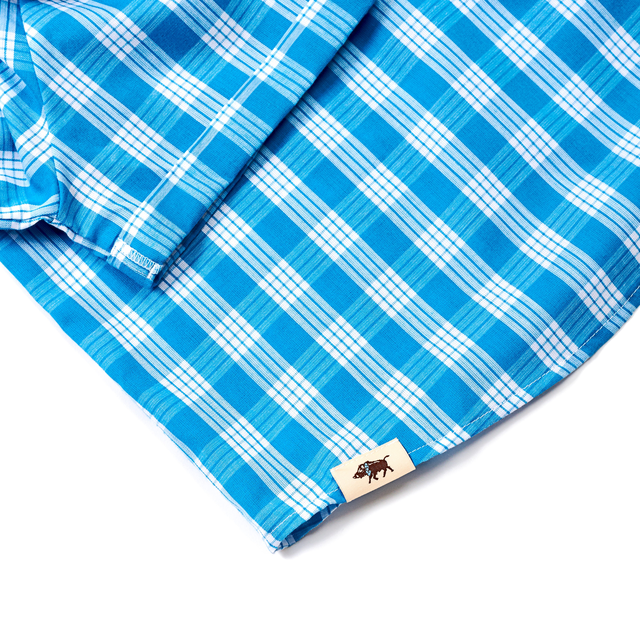 Women's Channel Blue Palaka Popover