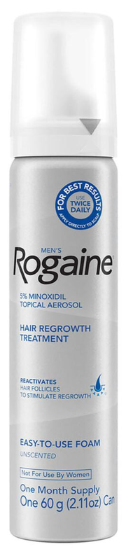 Mens ROGAINE® 5% Minoxidil Unscented Foam