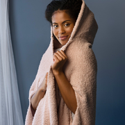 Hooded Wrap - Rose Cloud