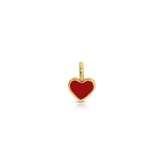 Accent Enamel Heart Charm