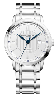Baume & Mercier Classima Stainless Steel Automatic Silver Dial Date Mens Watch M0A10334