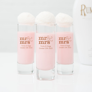 Personalized 12 or 16 oz. Mason Jar Drinking Glass Wedding Favor - Trendy Sayings | More Designs