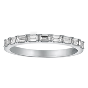Baguette Diamond Band Ring - 18K Gold | VS Clarity
