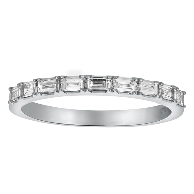 Baguette Diamond Band Ring - 18K Gold | VS Clarity