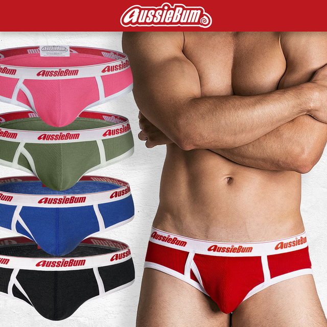 aussieBum Men's Classic Ocean Marle Blue Brief Underwear - M