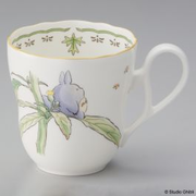 Studio Ghibli | My Neighbor Totoro | Totoro Perched On a Leaf Scalloped Mug by Noritake