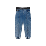 TWINSET Jeans With Leather-like Finishes