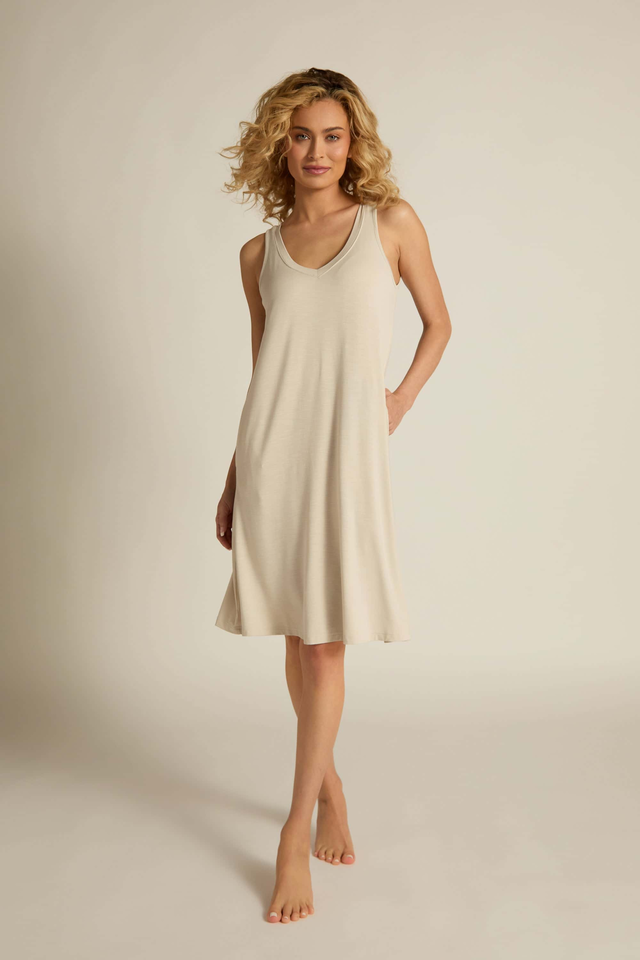 Faceplant Bamboo V-Neck Nightgown