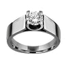 2CT Round Diamond Veneer Cubic Zirconia Men's Ring. 635R1061