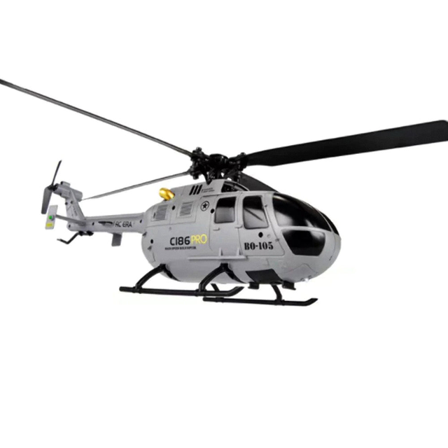 YX C186 PRO BO105 4CH Scale RC Helicopter w/ Automatic Stabilization System (4 Blades) - PRO Version - Grey