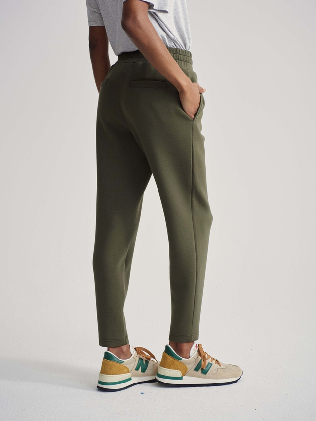 Cuffed Pants for Lounge to Street - Olive Night