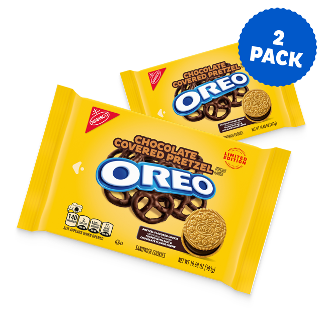 OREO Chocolate Covered Pretzel Sandwich Cookies, Limited Edition, 10.68 oz