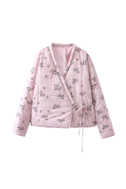 ' Eva' V-Neck Belted Robe Jacket