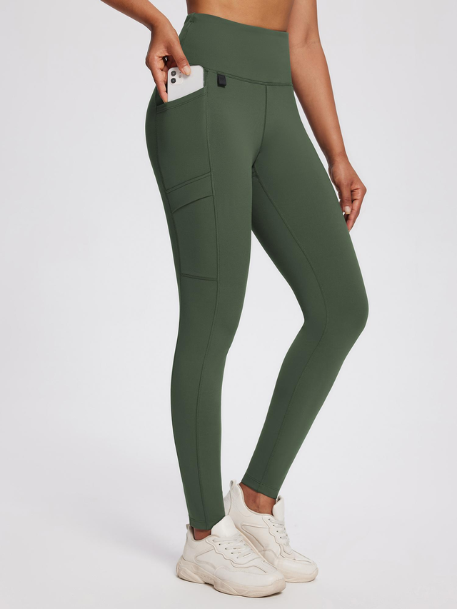 25" Knit Fleece Pocket Leggings