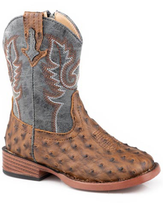 Roper Toddler Boys' Bumps Western Boots - Square Toe
