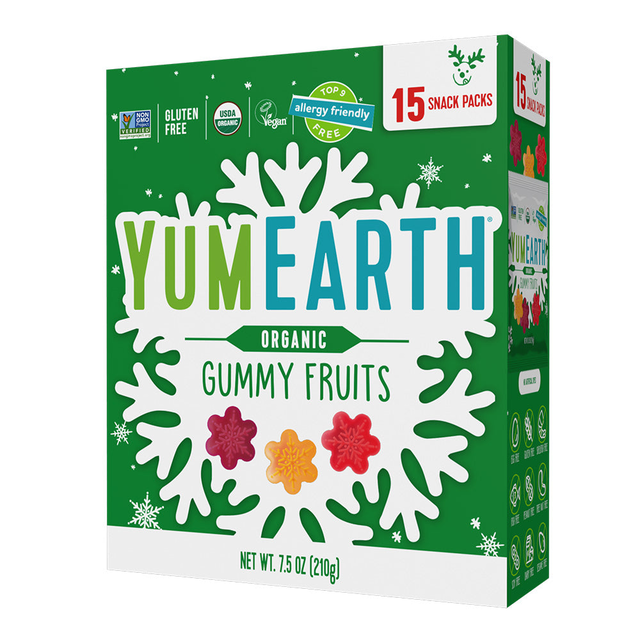 holiday organic gummy fruits