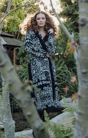 Haisley Wool Blend Jacquard Sweater Maxi