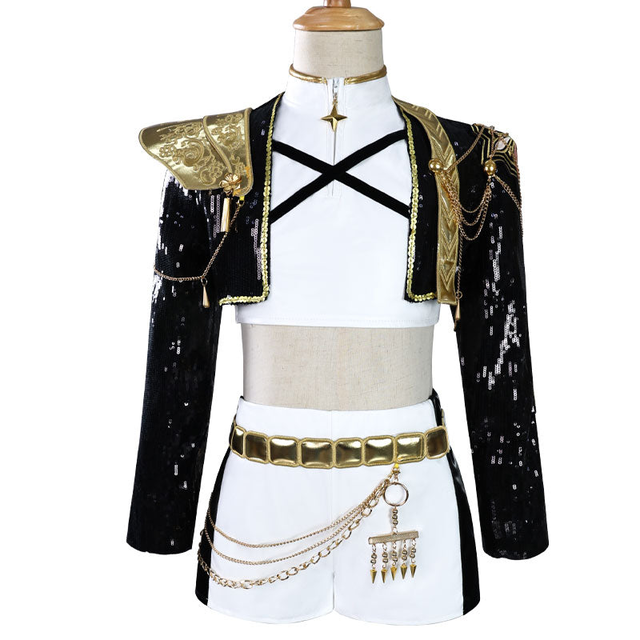 KPop Demon Hunters Rumi Mira Zoey Kid's Cosplay Costumes