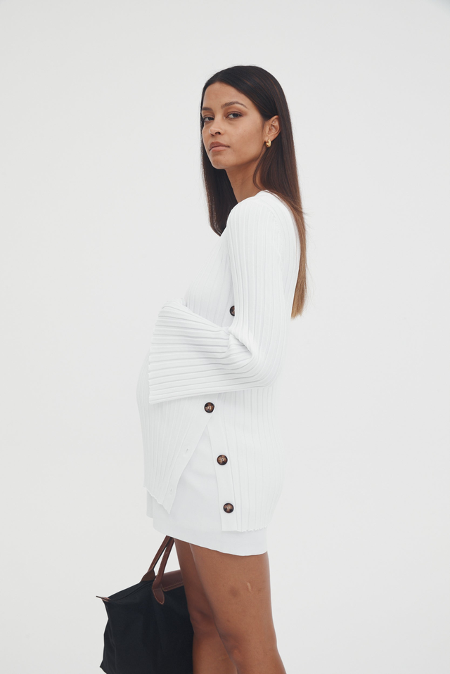 Luxe L/S Button Knit - FINAL SALE