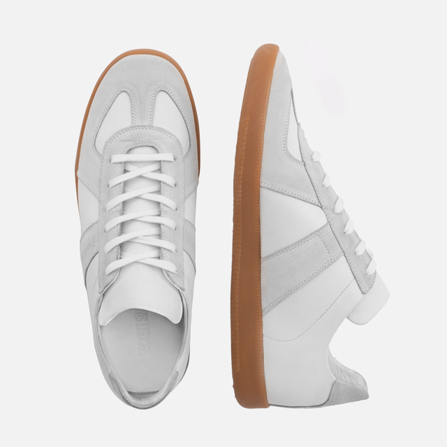 Morgen Trainers - Leather/Suede - Gum Sole - Men's