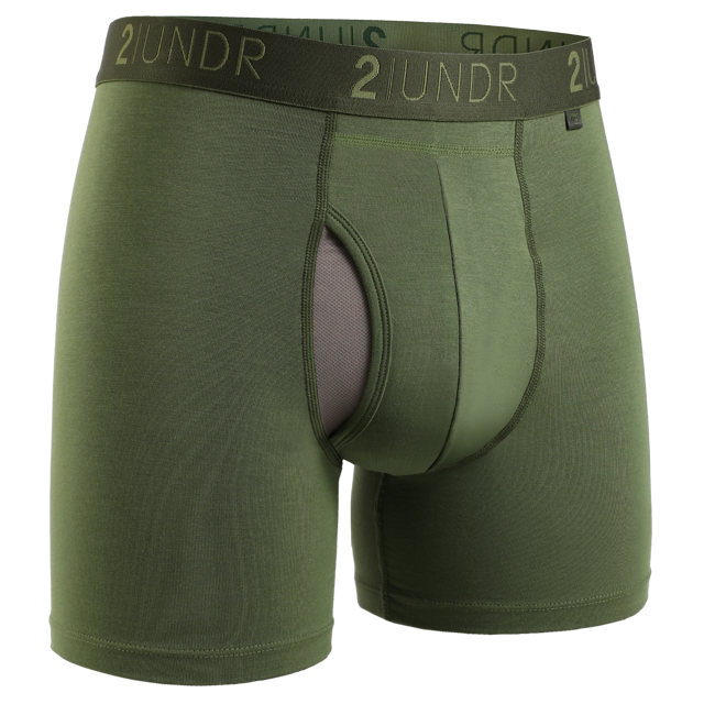 Swing Shift 6" Boxer Brief - Army Green