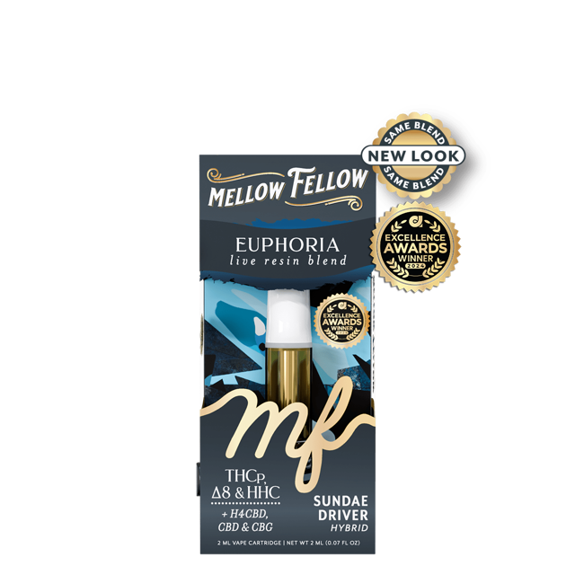 Euphoria Blend 2ml Live Resin Vape Cartridge - Sundae Driver (Hybrid)