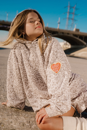 Heart Club Hoodie (Restocking Soon) - Cheetah