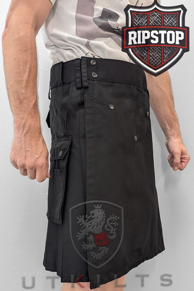 Utility Kilt – Ultimate Ripstop, Black
