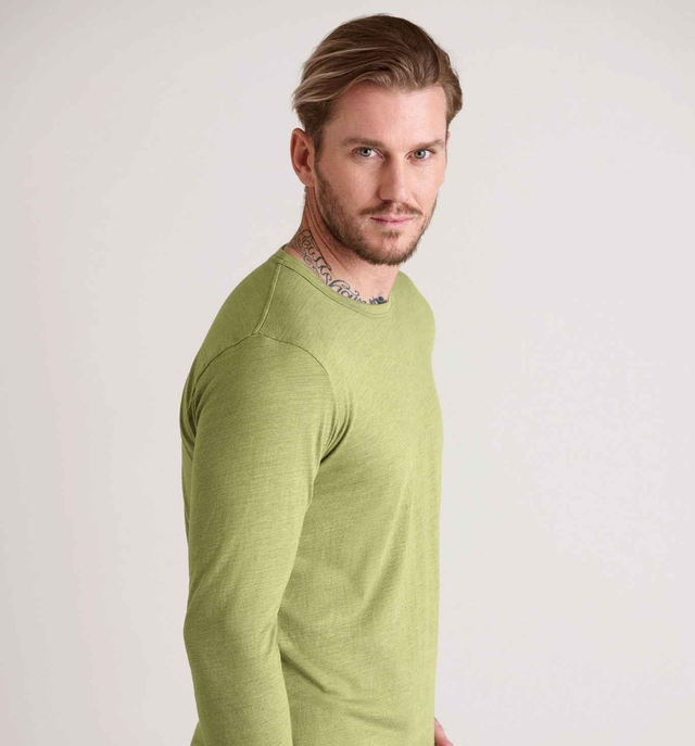 LS Tri-blend Scallop Crew