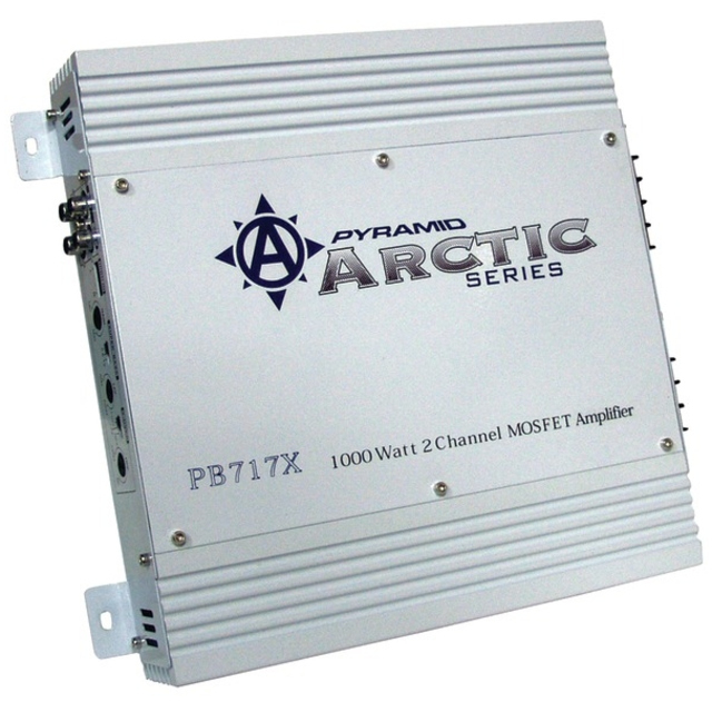 Pyramid PB717X Arctic Series 1000W 2 Channel Class AB Car Audio M