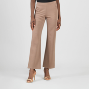 Rayon-Ponte Knit - Loose Leg Pocket Pant - Taupe