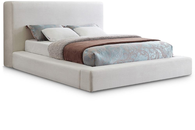Meridian Furniture - Devin Cream Linen Textured Fabric King Bed - DevinCream-K