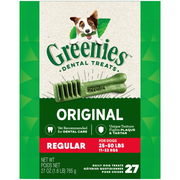 GREENIES Original Regular Dental Treats, 27 Count