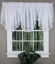 Elegance Voile Sheer Ascot Valance