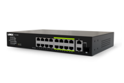 Lorex 16-Port Unmanaged Switch (8-port ePoE and 8-port PoE+) and 250W Power Budget
