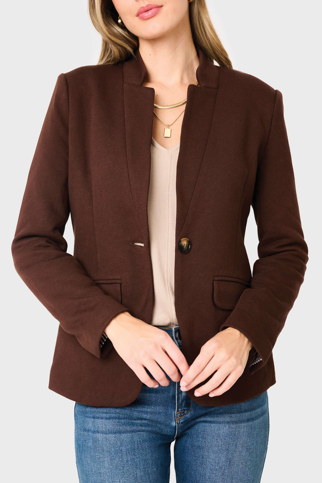 Notch Collar Blazer