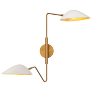 Oscar 23 1/2" High Aged Gold 2-Light Wall Sconce