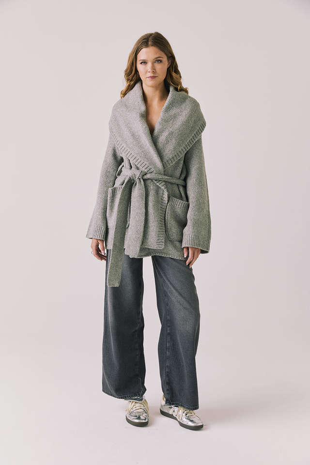 Eclipse Heather Grey Cardigan