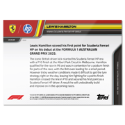 Lewis Hamilton - 2025 Formula 1® Topps NOW® Karte 12